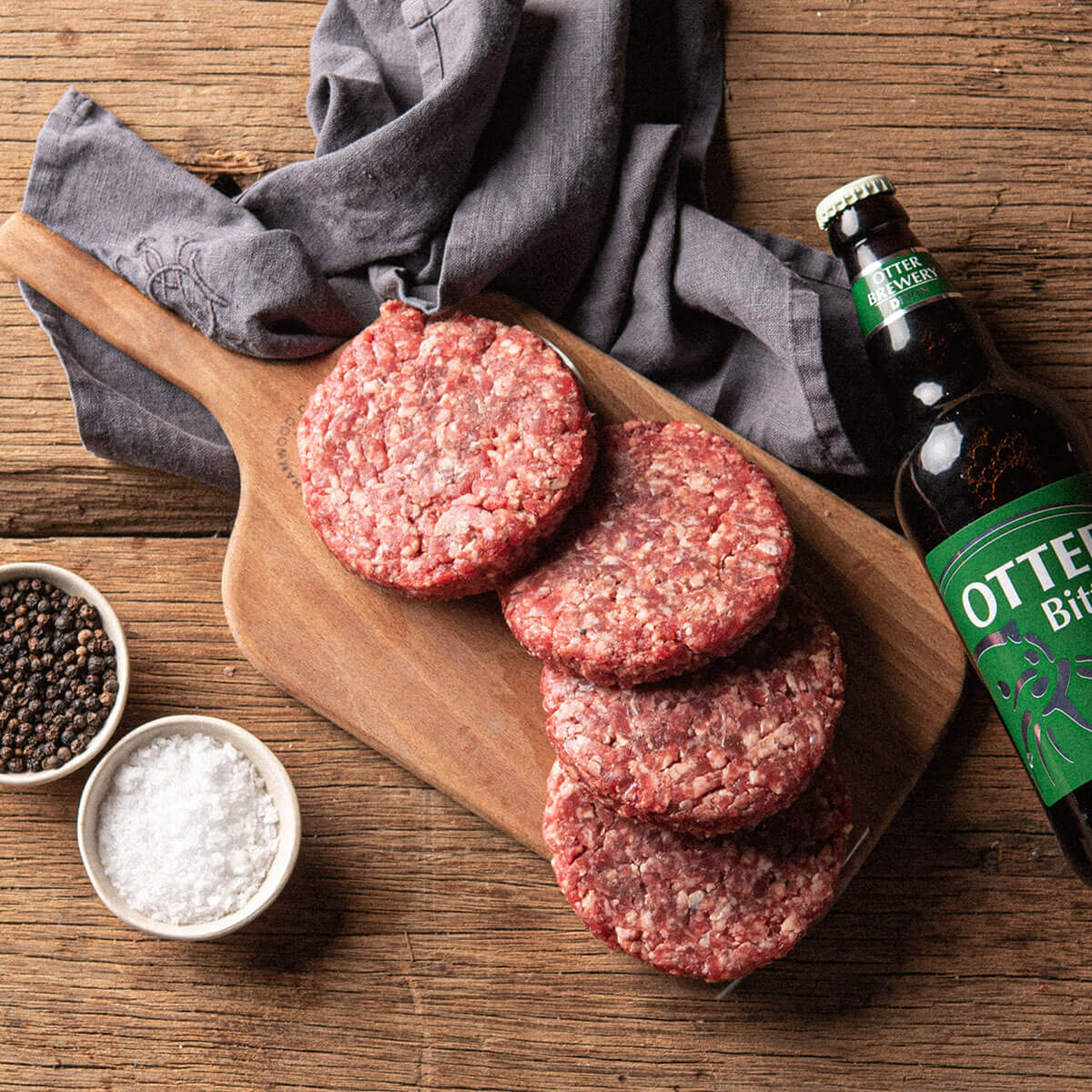 Beef Steak Burgers (x4) (GF)